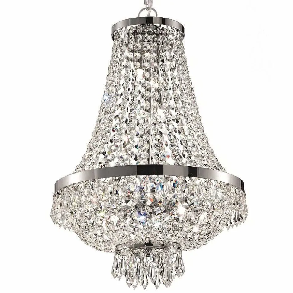 Suspension Ideal Lux Caesar Chrome, 9 Lumieres
