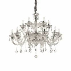 Suspension Ideal Lux Colossal Chrome, 15 Lumieres