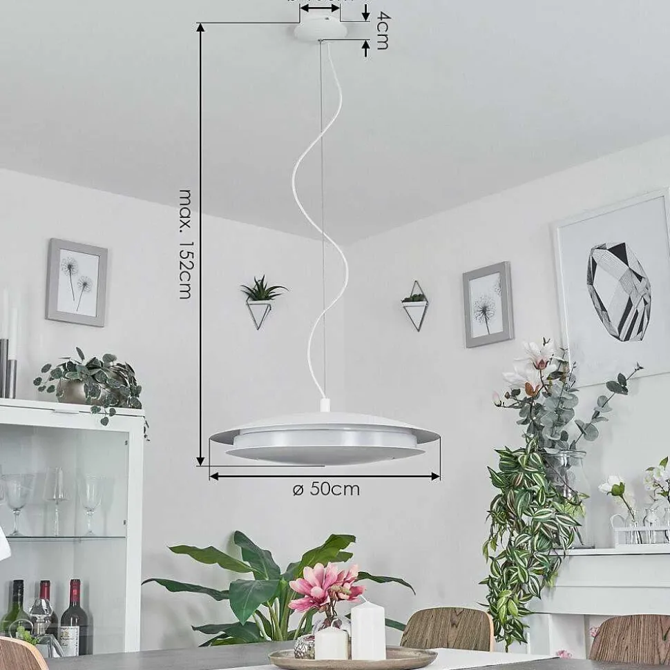 Suspension Ittingen Led Blanc, 1 Lumiere, Changeur De Couleurs