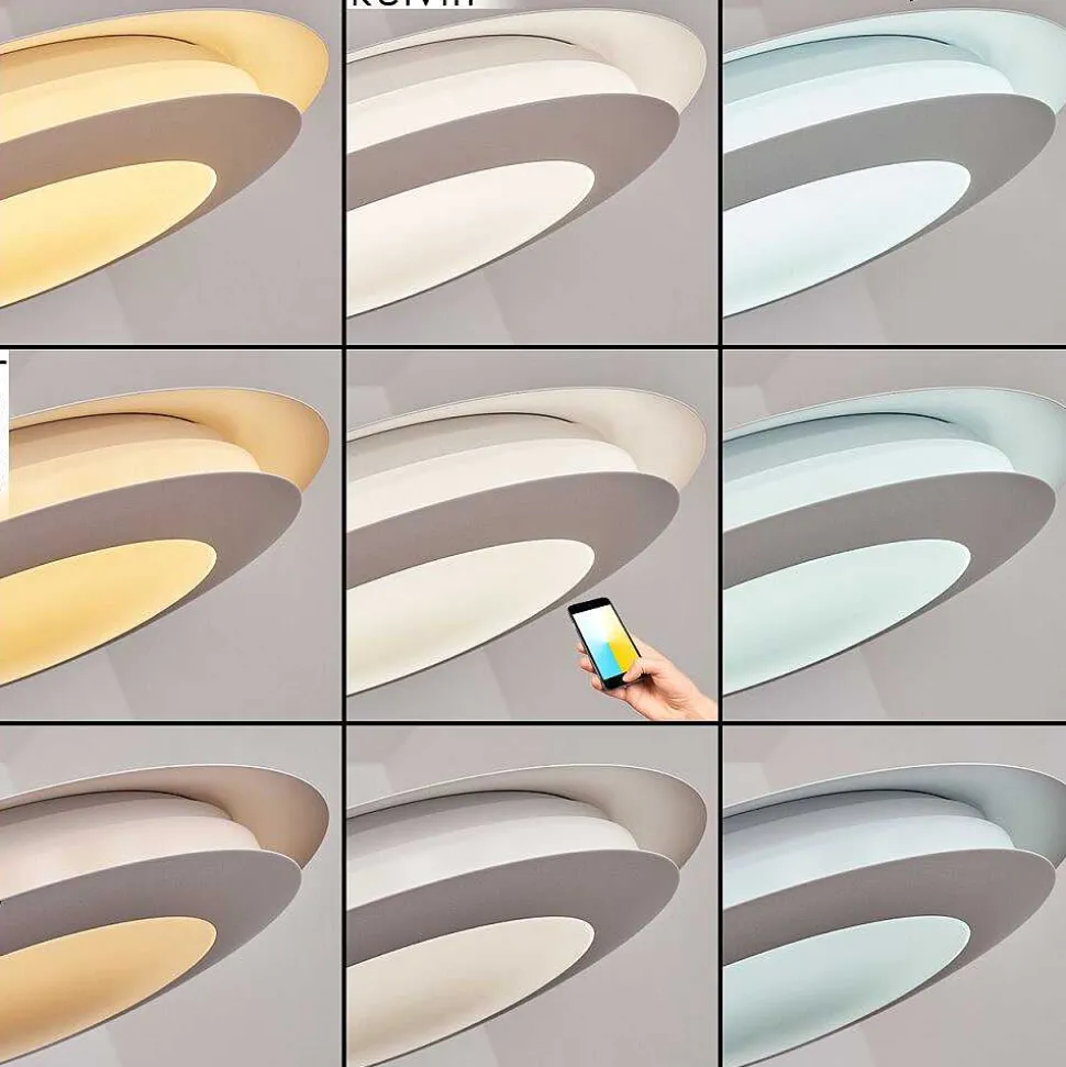 Suspension Ittingen Led Blanc, 1 Lumiere, Changeur De Couleurs