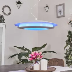 Suspension Ittingen Led Blanc, 1 Lumiere, Changeur De Couleurs