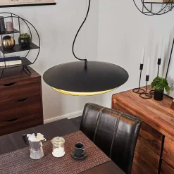 Suspension Ittingen Led Noir, 1 Lumiere, Changeur De Couleurs