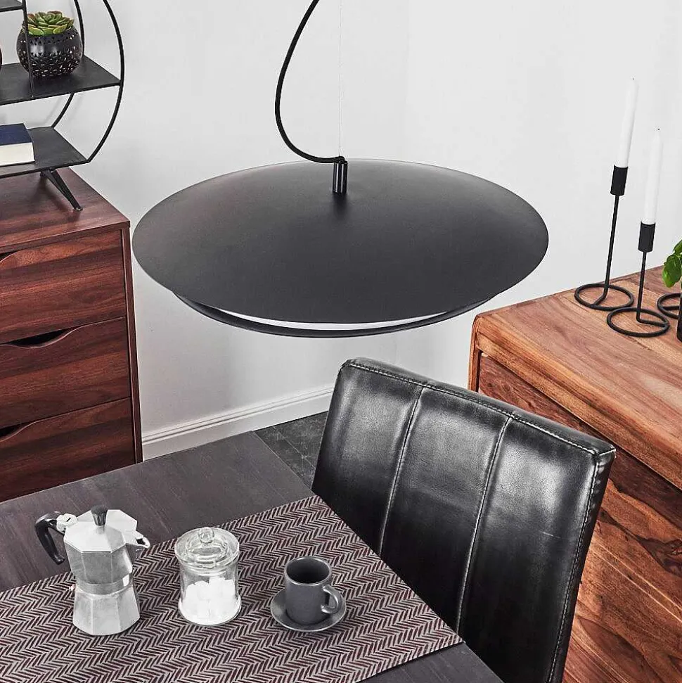 Suspension Ittingen Led Noir, 1 Lumiere, Changeur De Couleurs