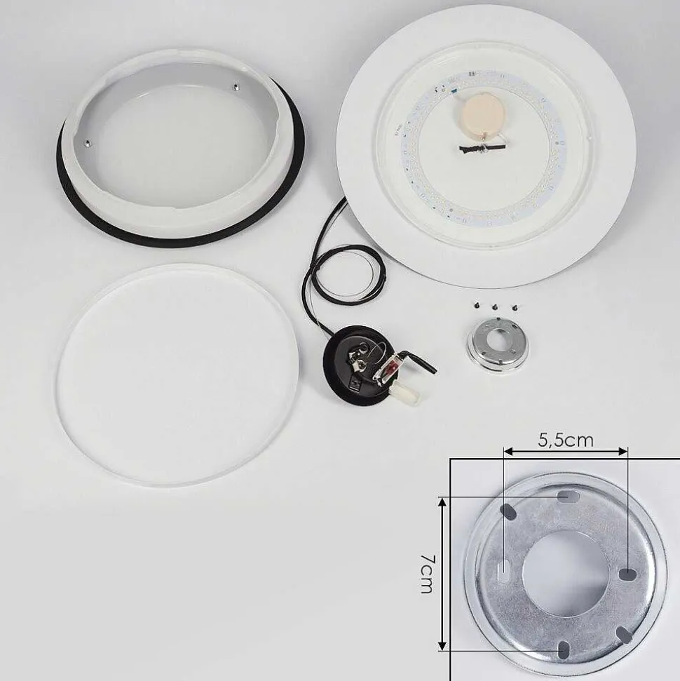 Suspension Ittingen Led Noir, 1 Lumiere, Changeur De Couleurs