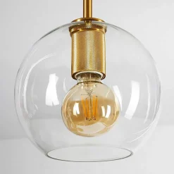 Suspension Karo Laiton, Noir, 3 Lumieres