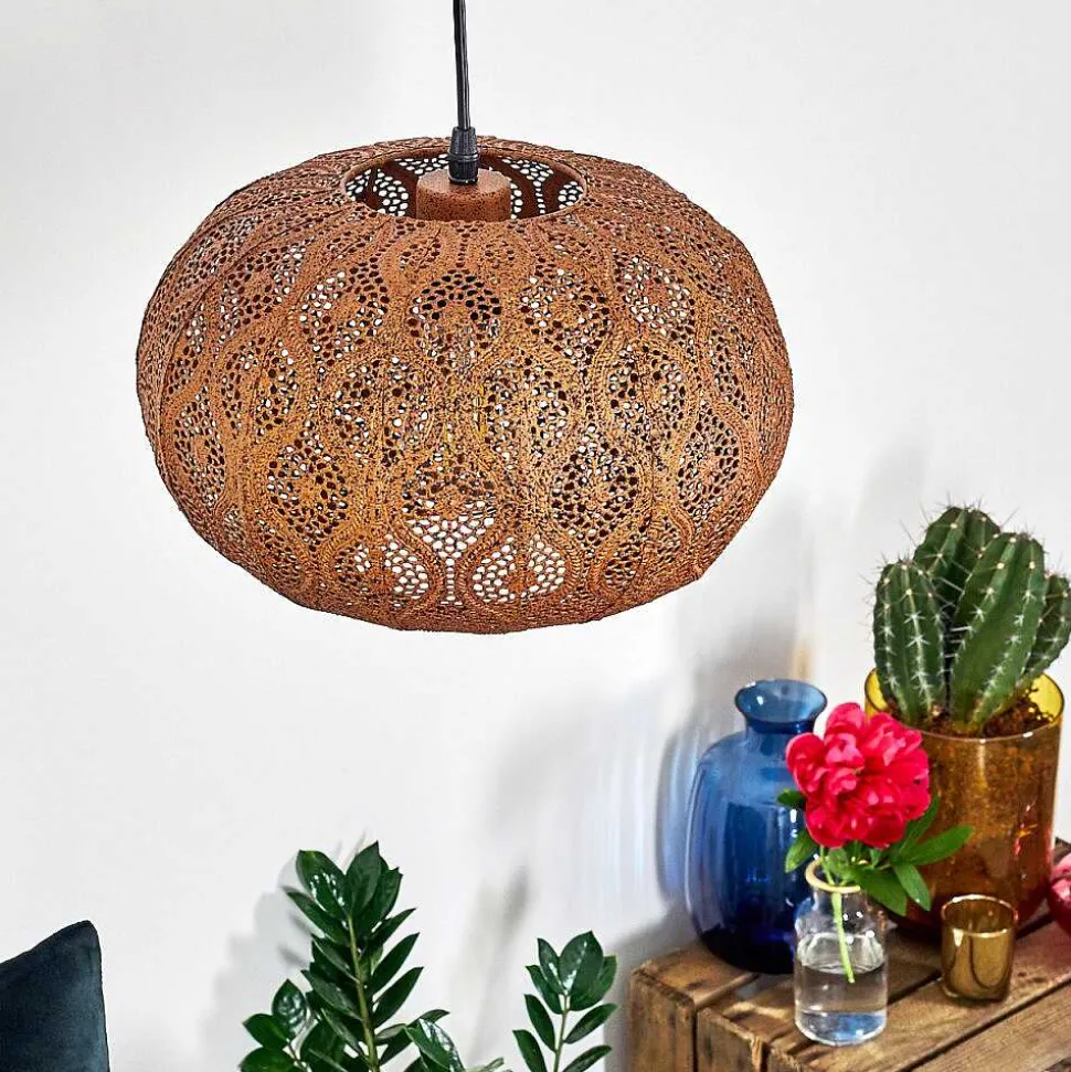 Suspension Kemer Rouille, 1 Lumiere