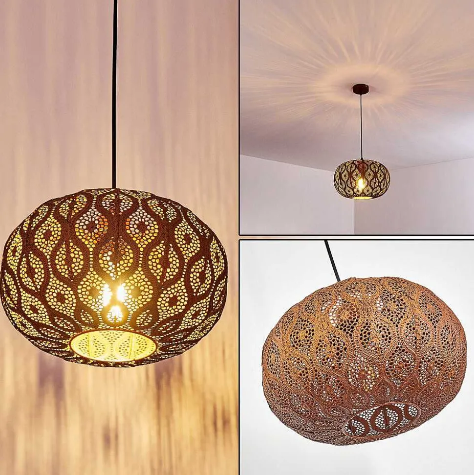 Suspension Kemer Rouille, 1 Lumiere