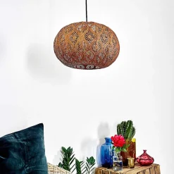 Suspension Kemer Rouille, 1 Lumiere