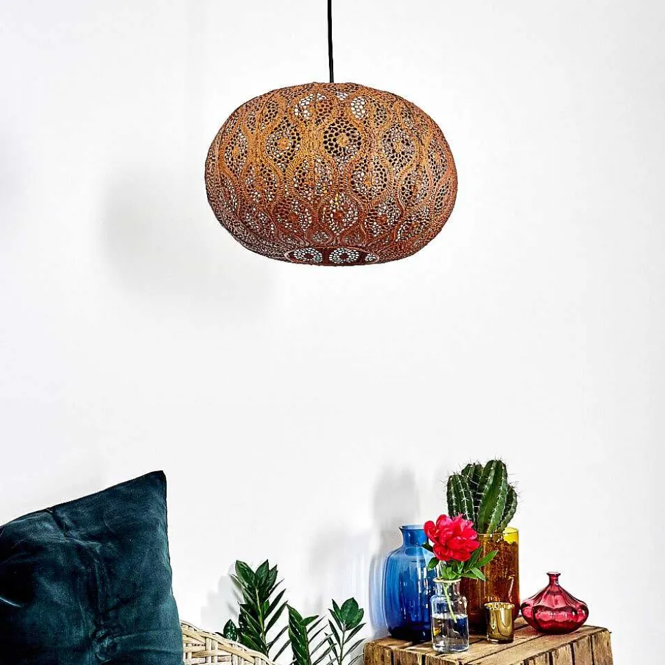 Suspension Kemer Rouille, 1 Lumiere