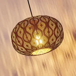 Suspension Kemer Rouille, 1 Lumiere