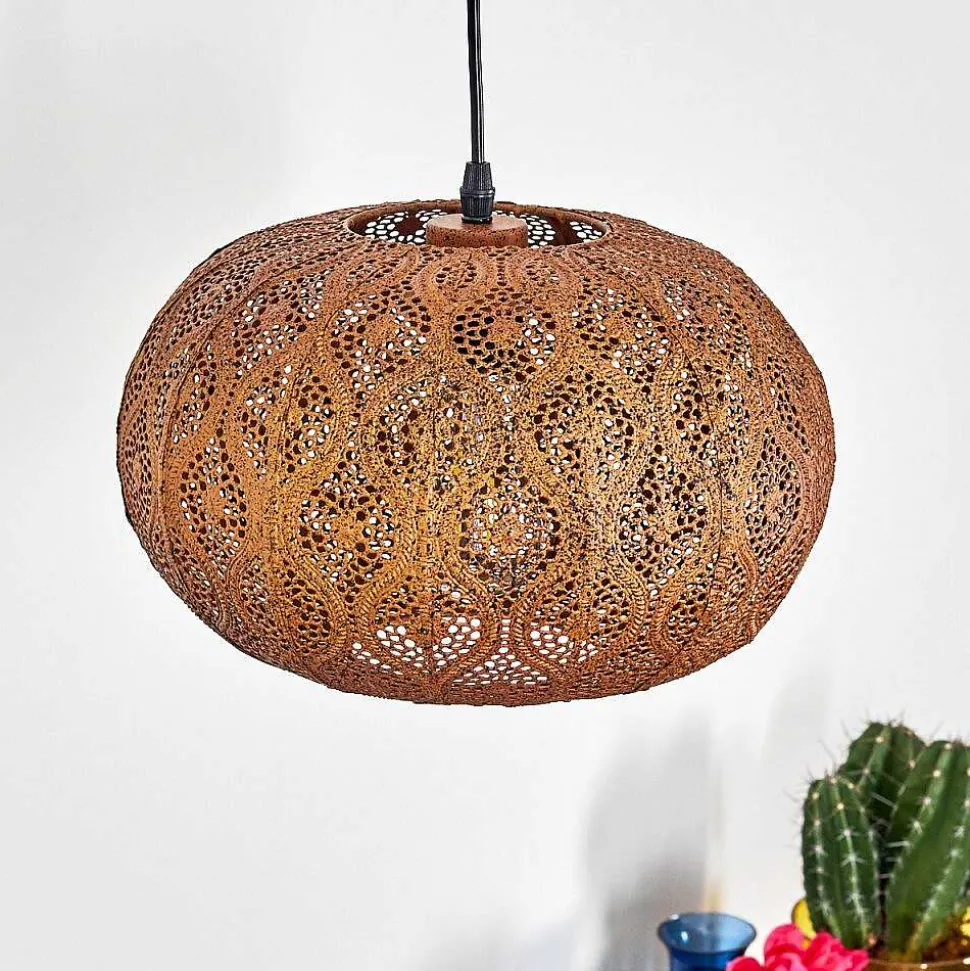 Suspension Kemer Rouille, 1 Lumiere