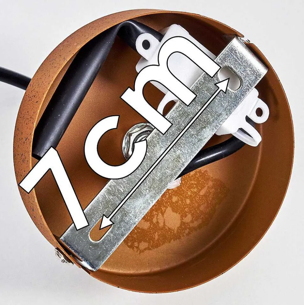 Suspension Kemer Rouille, 1 Lumiere