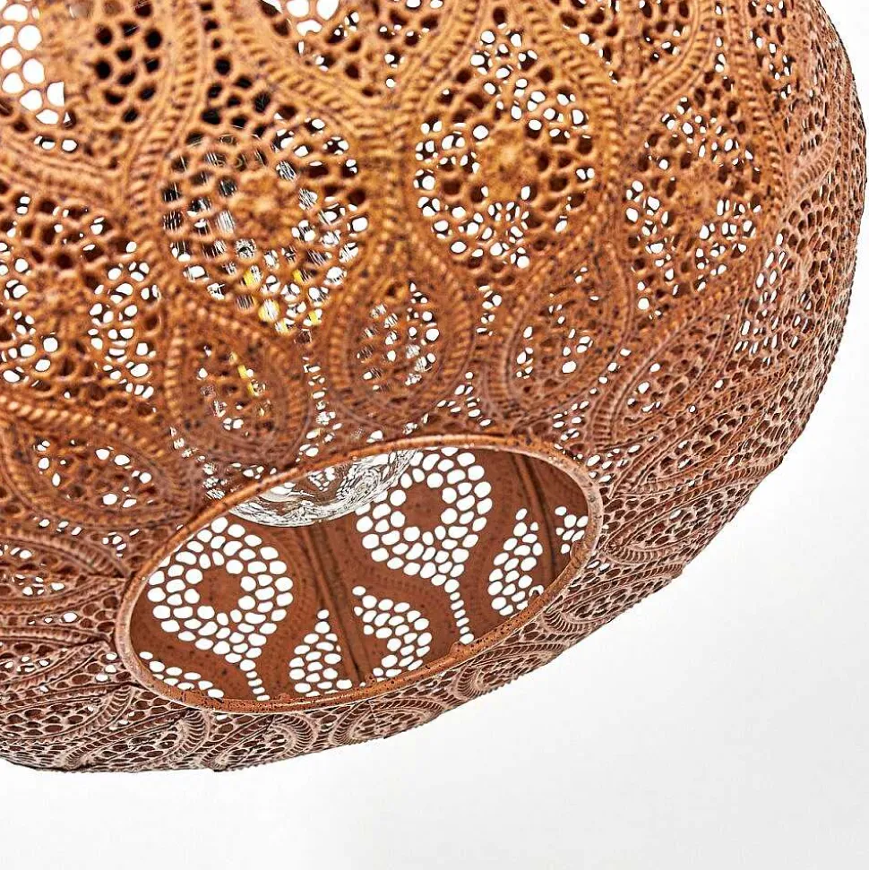 Suspension Kemer Rouille, 1 Lumiere