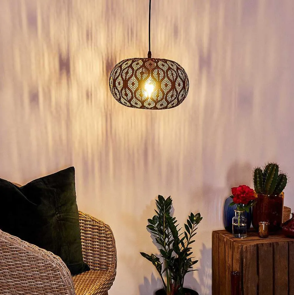 Suspension Kemer Rouille, 1 Lumiere