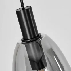 Suspension Kenong Noir, 4 Lumieres