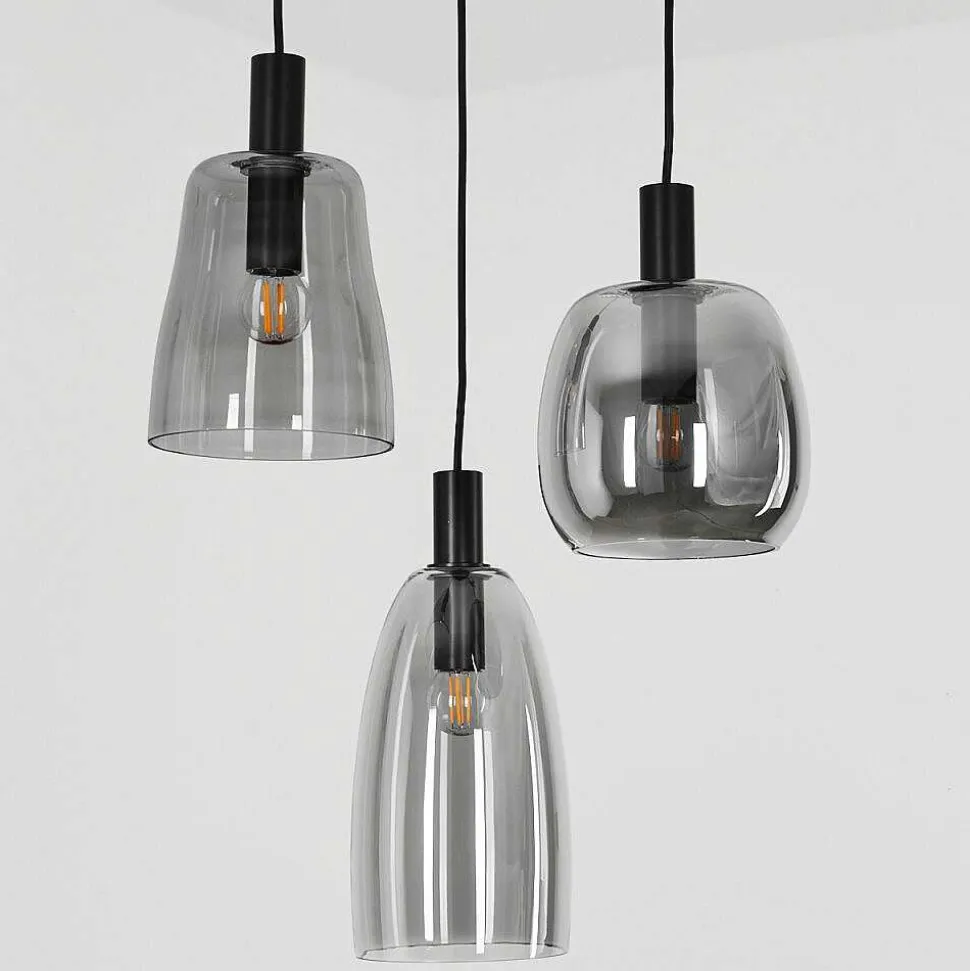 Suspension Kenong Noir, 3 Lumieres