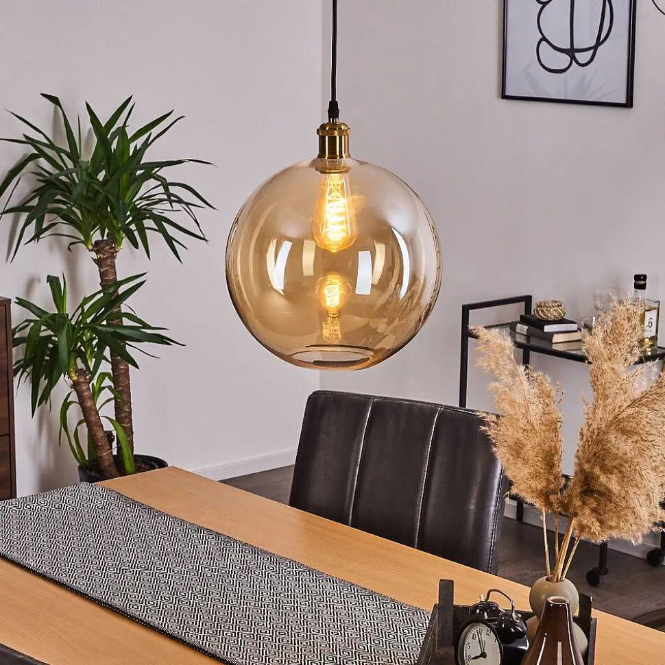 Suspension Lololo Laiton, 1 Lumiere