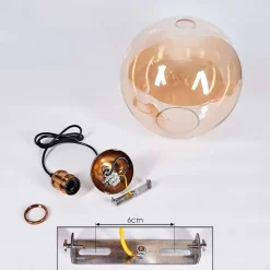 Suspension Lololo Laiton, 1 Lumiere