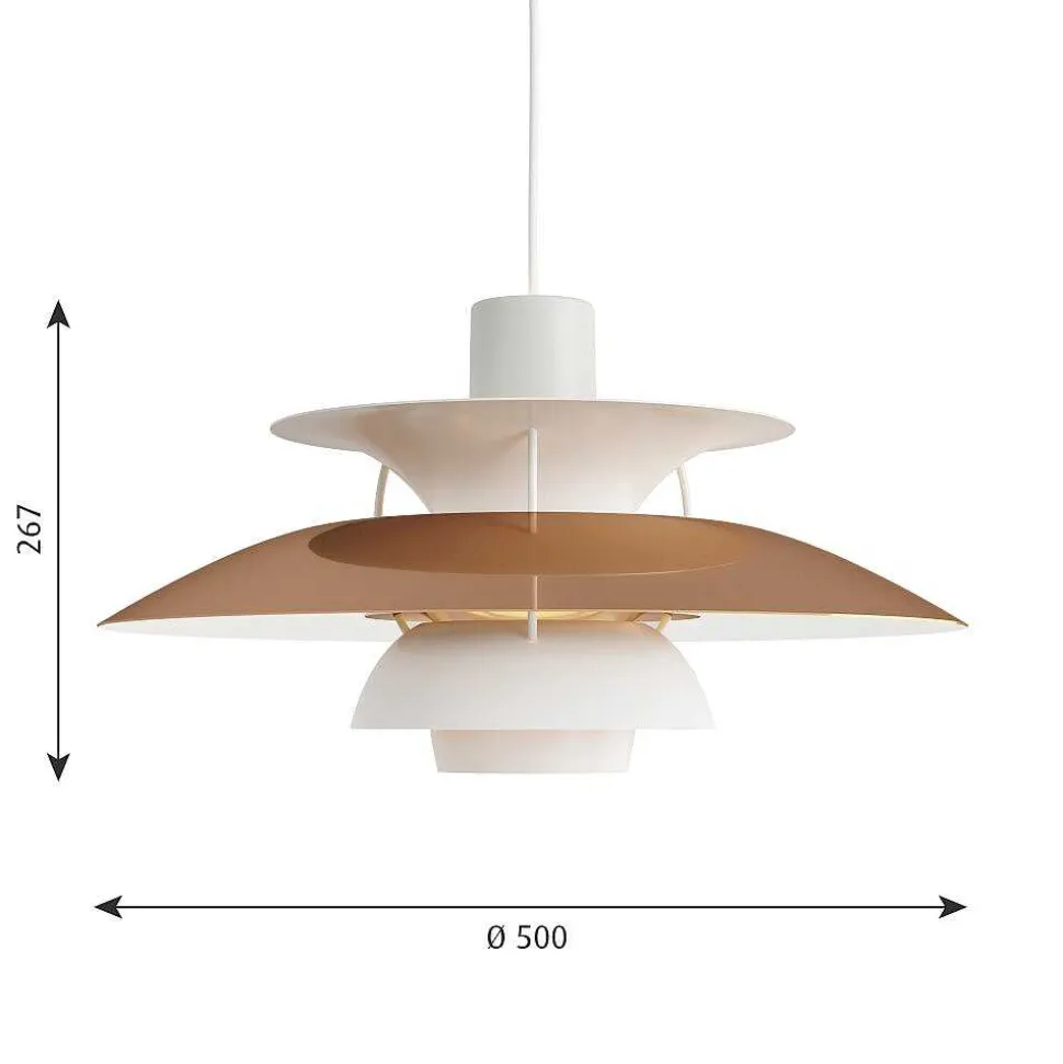Suspension Louis Poulsen Blanc, 1 Lumiere