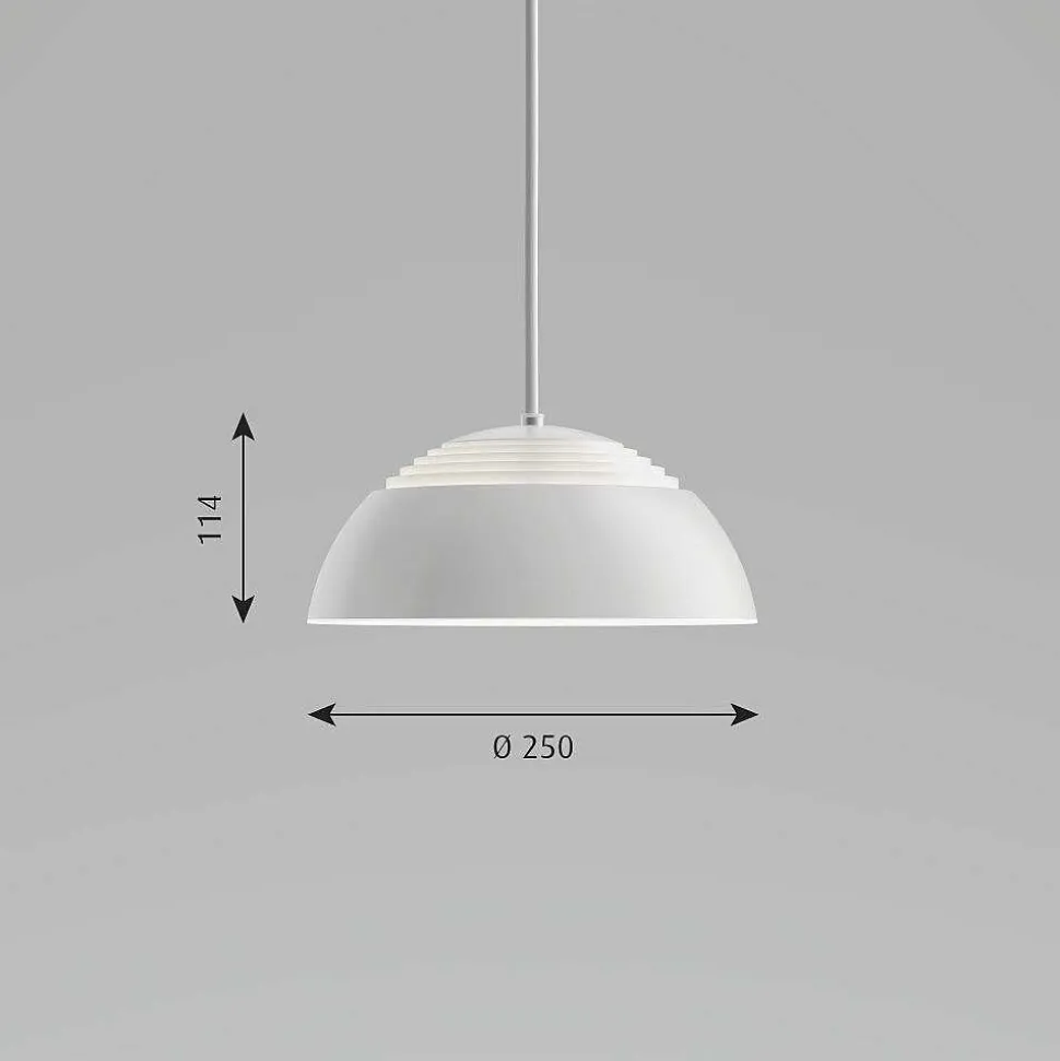 Suspension Louis Poulsen Aja Royal Led Blanc, 1 Lumiere