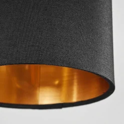 Suspension Malimea Ecru, Noir, 4 Lumieres