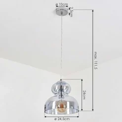 Suspension Malvaglia Chrome, 1 Lumiere