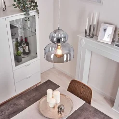 Suspension Malvaglia Chrome, 1 Lumiere