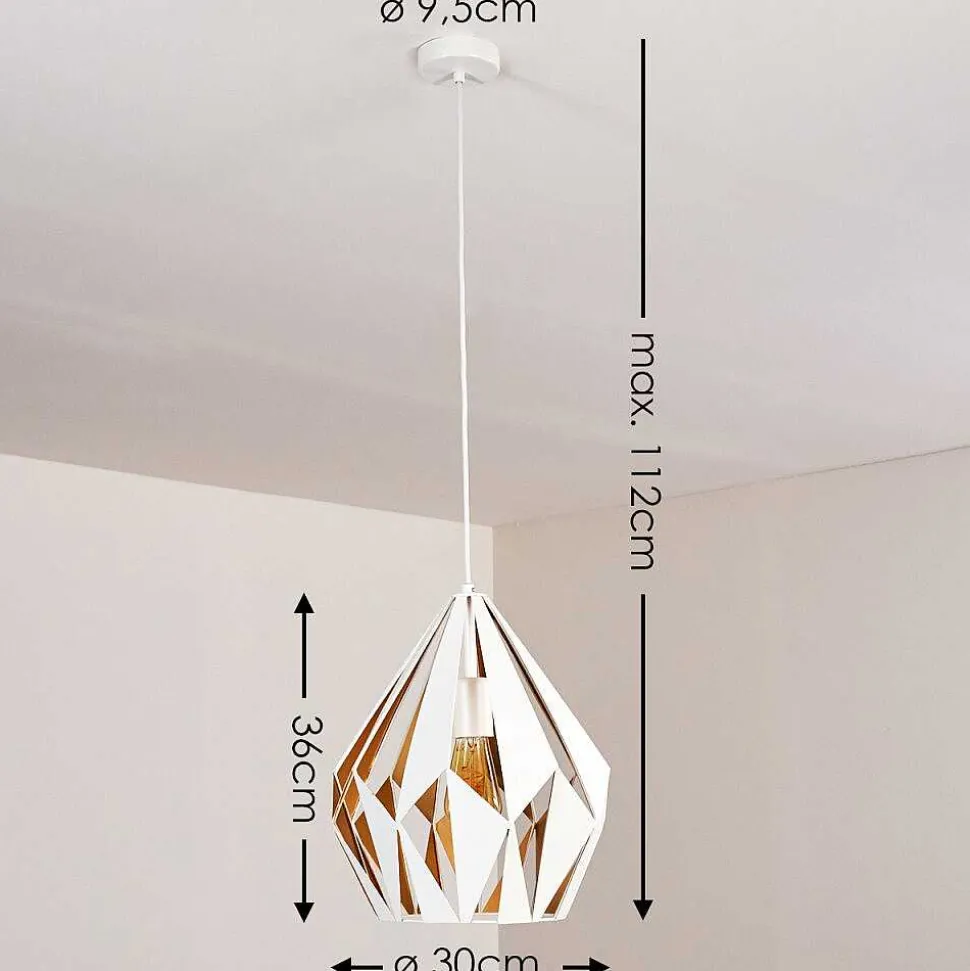 Suspension Marang Blanc, 1 Lumiere