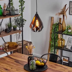 Suspension Marang Noir, 1 Lumiere