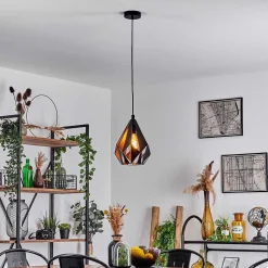 Suspension Marang Noir, 1 Lumiere