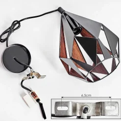 Suspension Marang Noir, 1 Lumiere