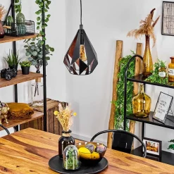 Suspension Marang Noir, 1 Lumiere