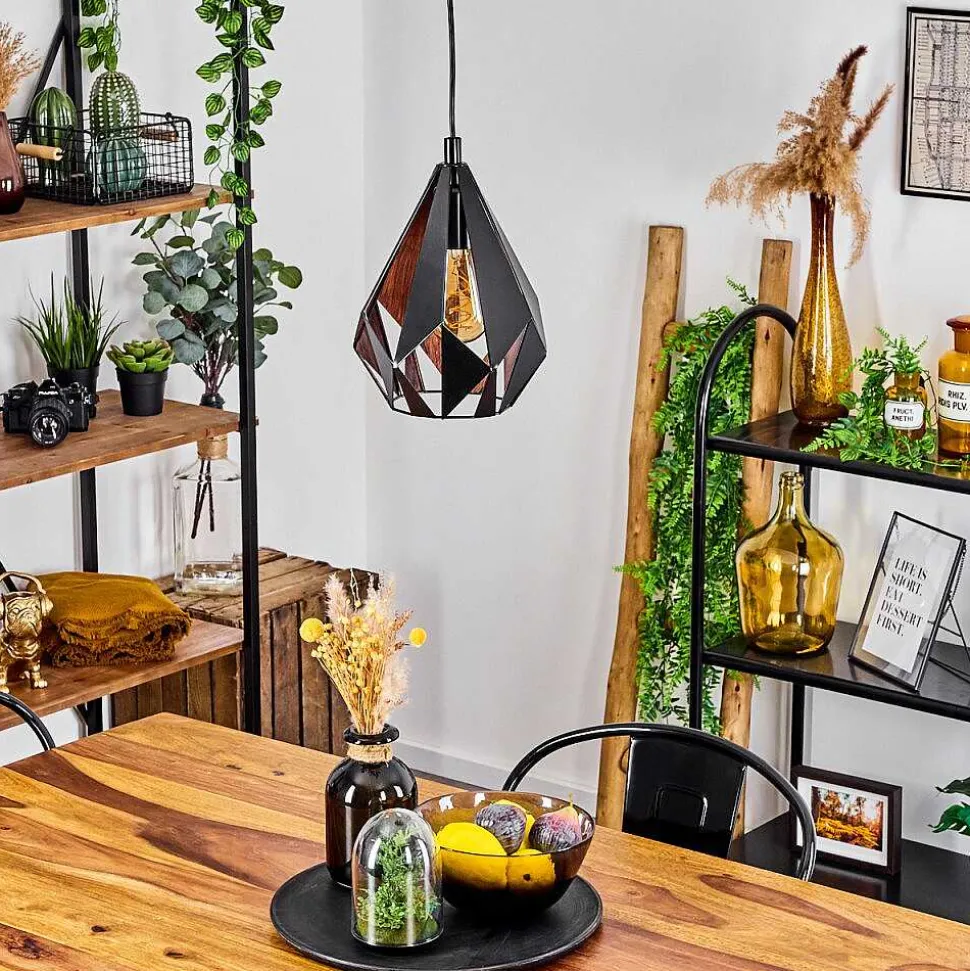 Suspension Marang Noir, 1 Lumiere