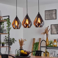 Suspension Marang Noir, 3 Lumieres