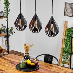 Suspension Marang Noir, 3 Lumieres