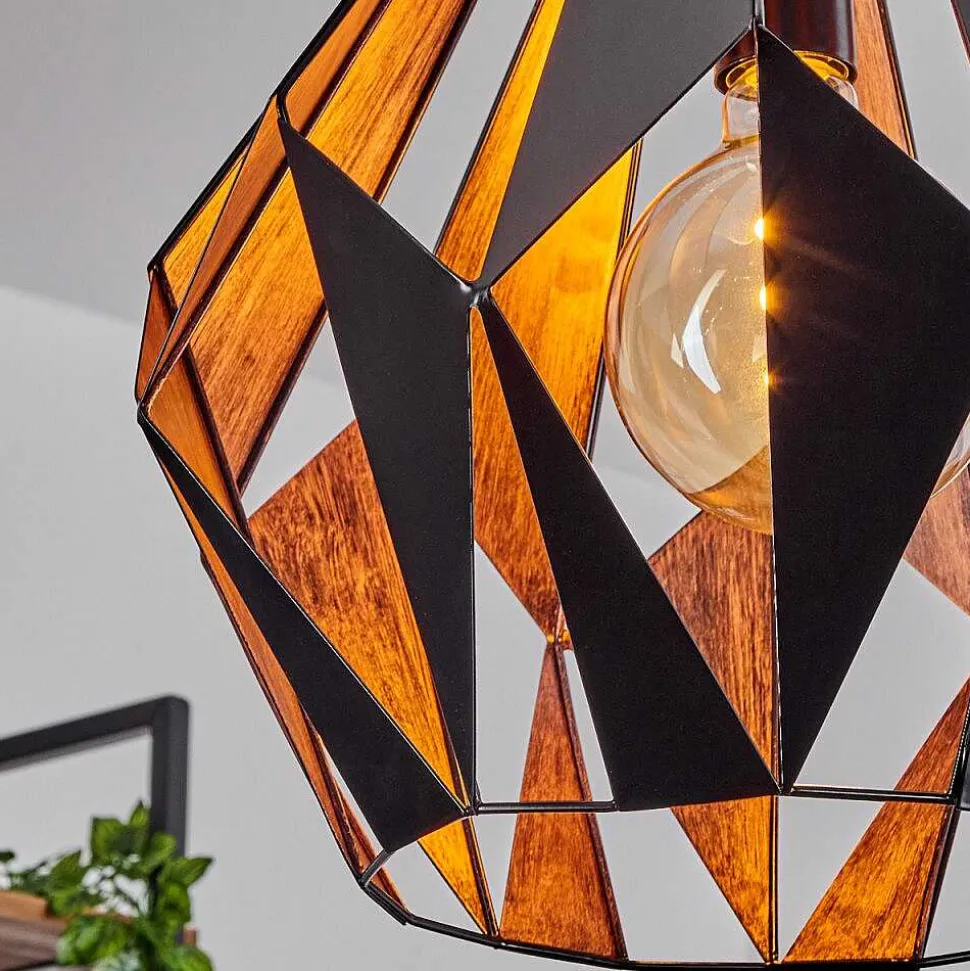 Suspension Marang Noir, 1 Lumiere