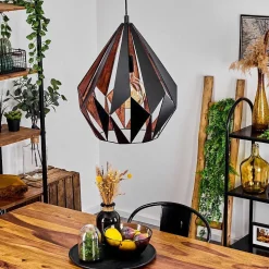 Suspension Marang Noir, 1 Lumiere