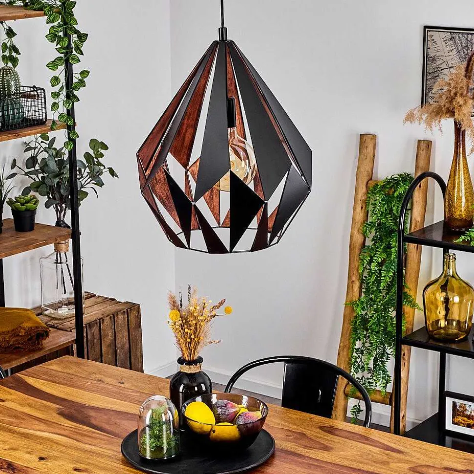 Suspension Marang Noir, 1 Lumiere