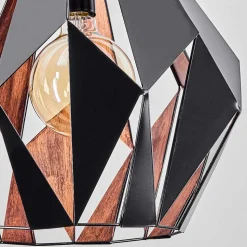 Suspension Marang Noir, 1 Lumiere