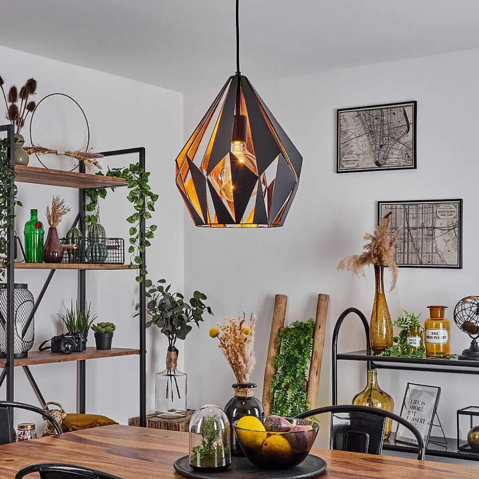 Suspension Marang Noir, 1 Lumiere