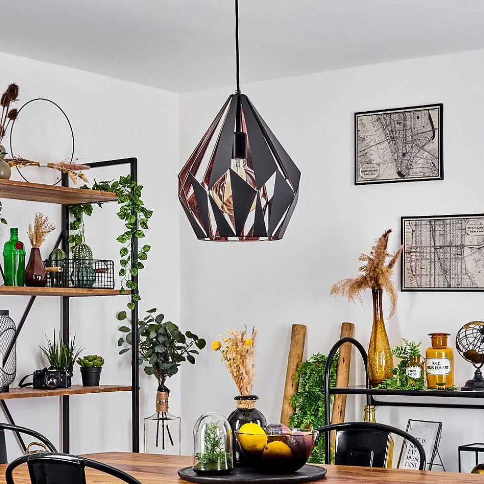 Suspension Marang Noir, 1 Lumiere