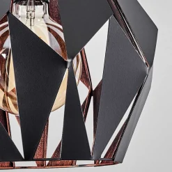 Suspension Marang Noir, 1 Lumiere