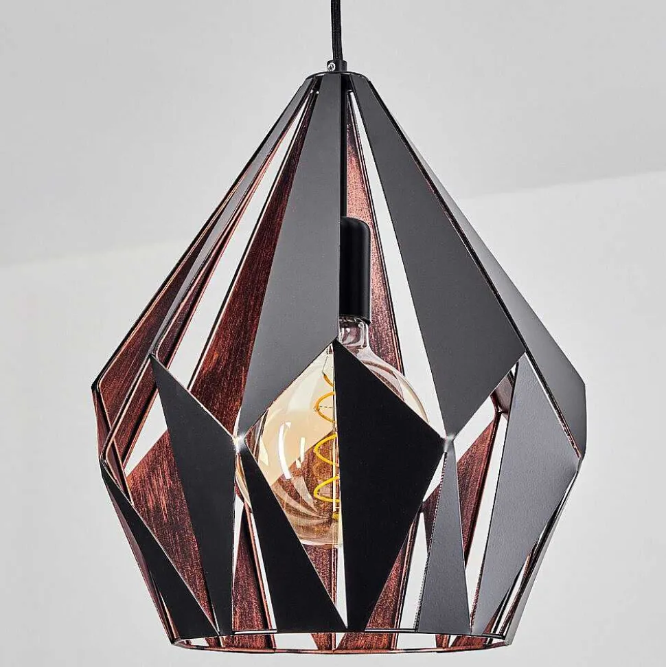 Suspension Marang Noir, 1 Lumiere
