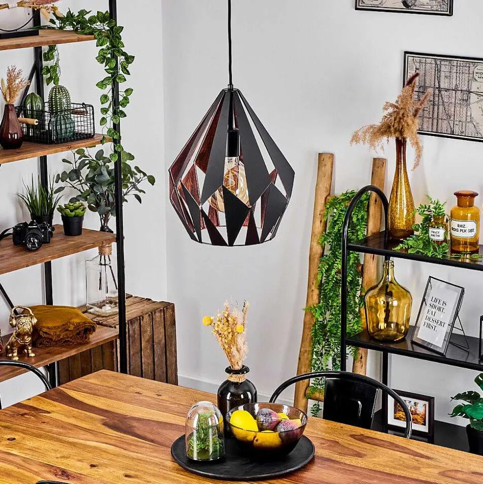 Suspension Marang Noir, 1 Lumiere