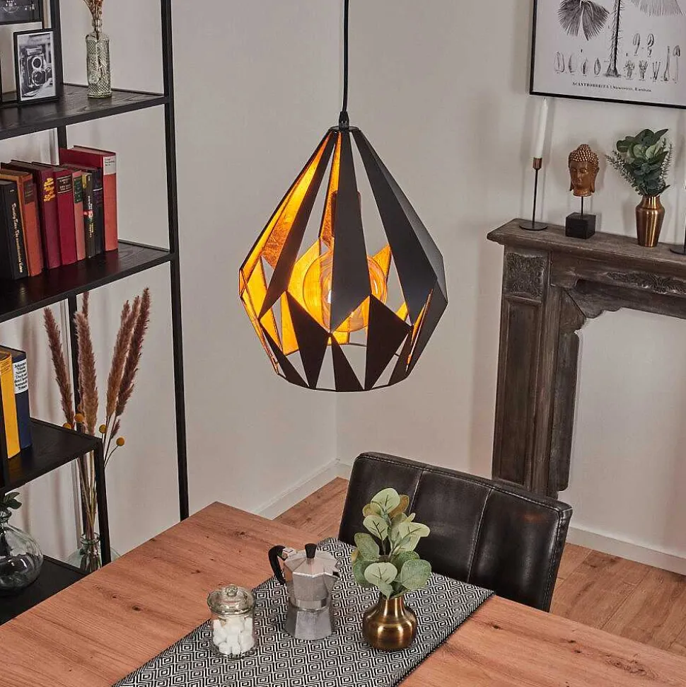 Suspension Marang Noir, Argente, 1 Lumiere