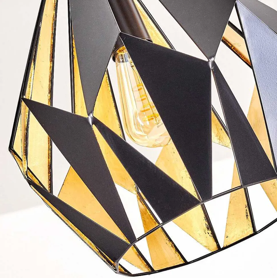 Suspension Marang Noir Dore, 1 Lumiere