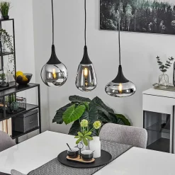 Suspension Maynal Noir, 3 Lumieres