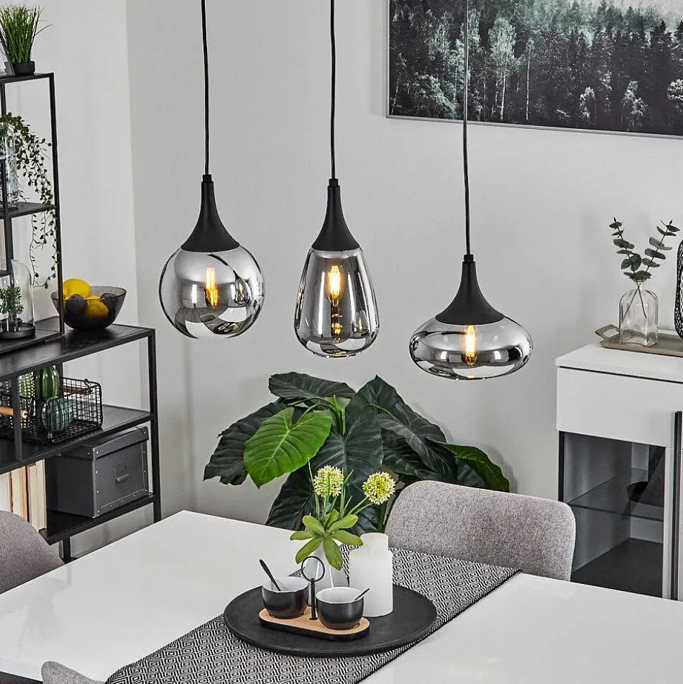 Suspension Maynal Noir, 3 Lumieres