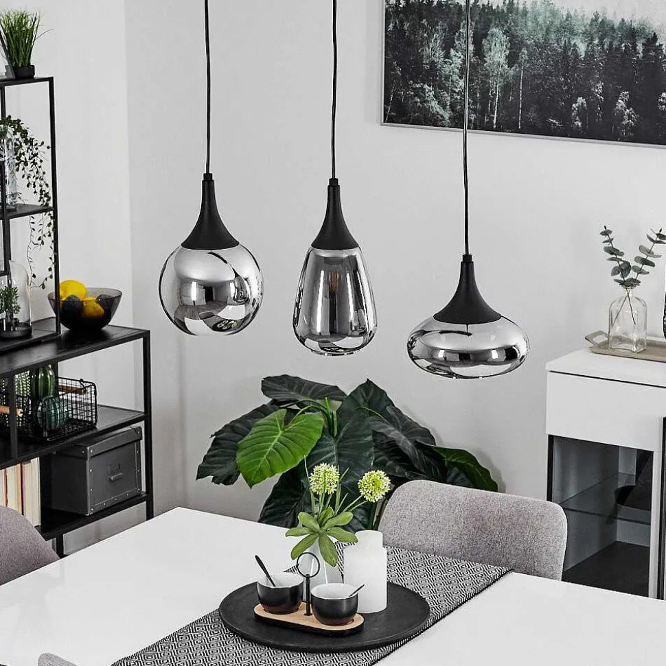 Suspension Maynal Noir, 3 Lumieres