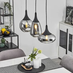 Suspension Maynal Noir, 3 Lumieres